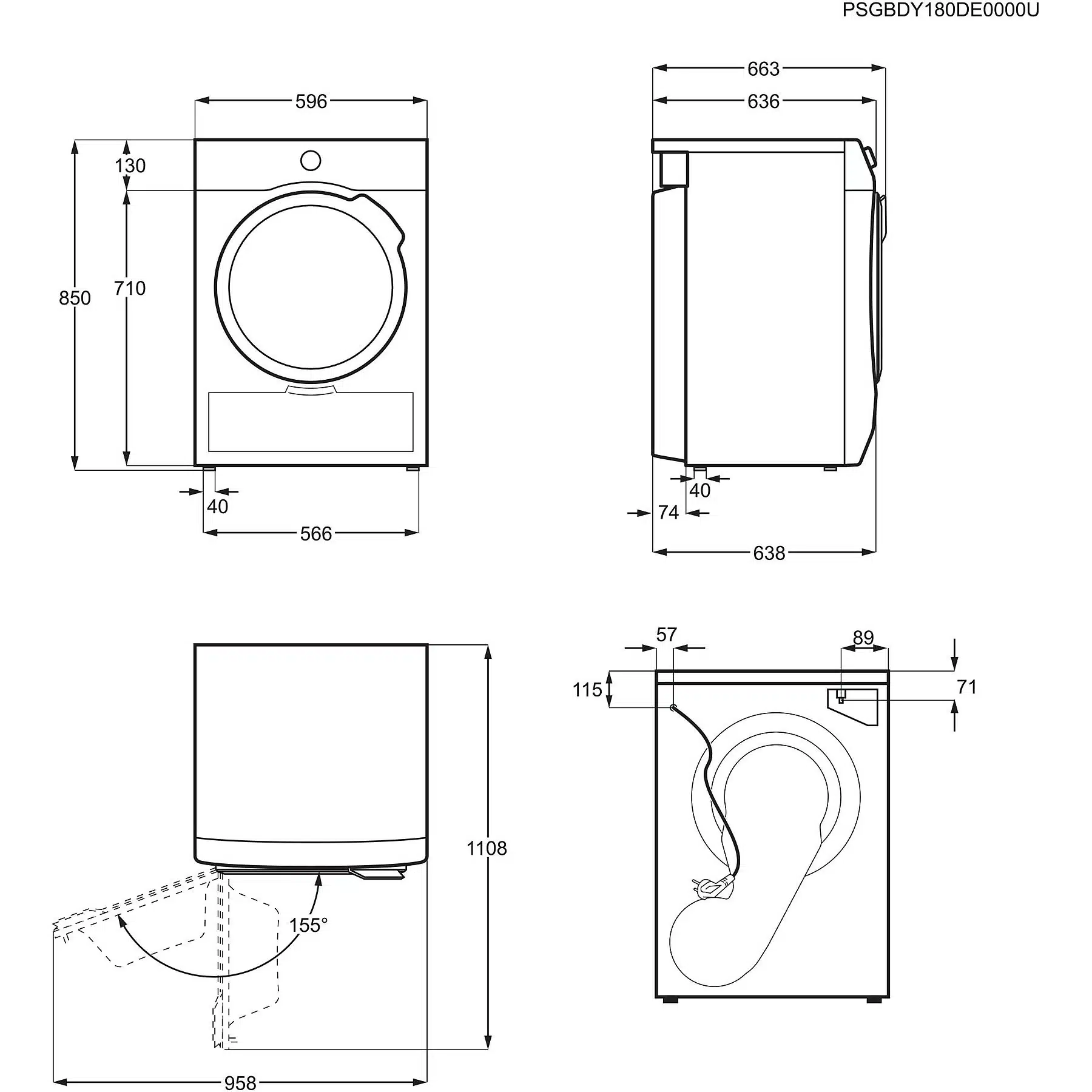 AEG TR 9 T 75680 Warmtepompdroger 9000-serie (8,0 kg, wit) – Bild 10